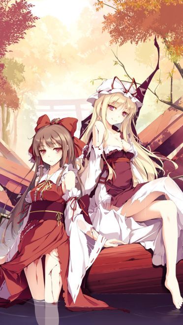 东方Project 永远の巫女博丽灵梦 动漫手机壁纸下载