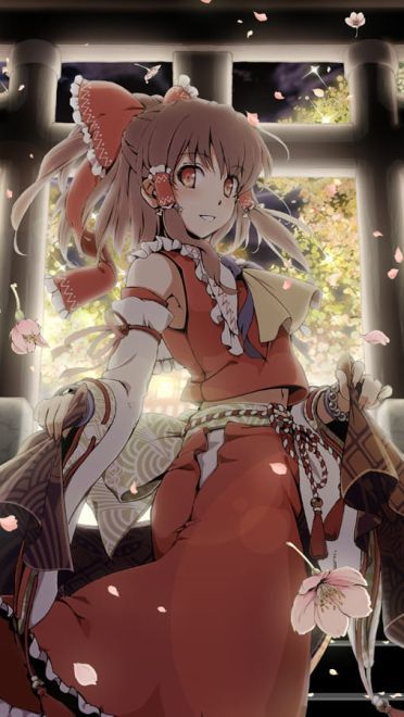 东方Project 永远の巫女博丽灵梦 动漫手机壁纸下载