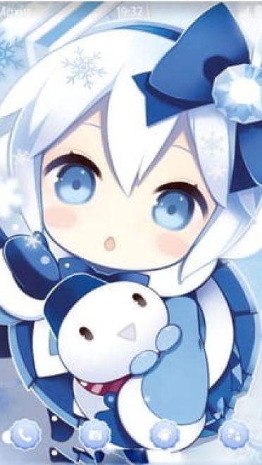 冰雪小萝莉初音未来 安卓手机主题下载