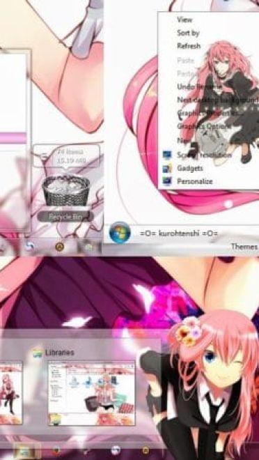 巡音ルカwin7电脑主题下载