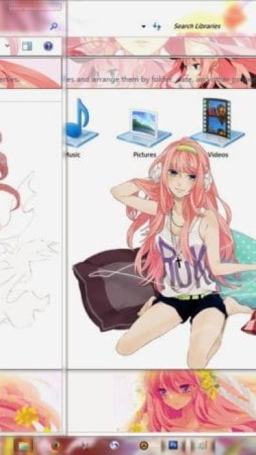 巡音ルカwin7电脑主题下载