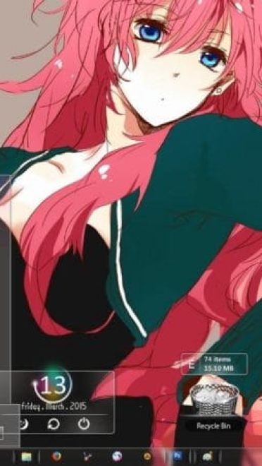 巡音ルカwin7电脑主题下载