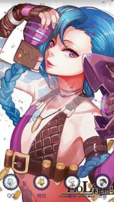 穷胸极恶的暴走萝莉 金克丝 安卓手机主题下载