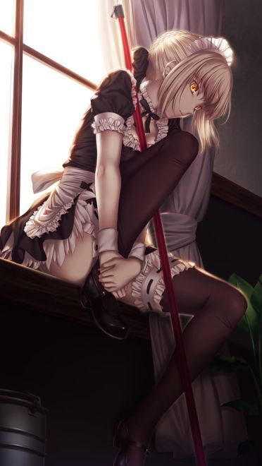 拜倒在围裙下 女仆装动漫手机壁纸下载(1)