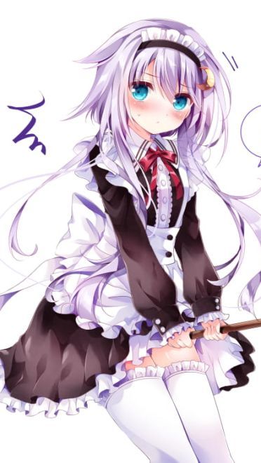 拜倒在围裙下 女仆装动漫手机壁纸下载(1)