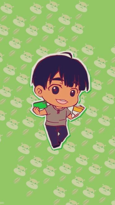 冰上的尤里 Q版手机壁纸