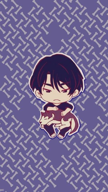 冰上的尤里 Q版手机壁纸