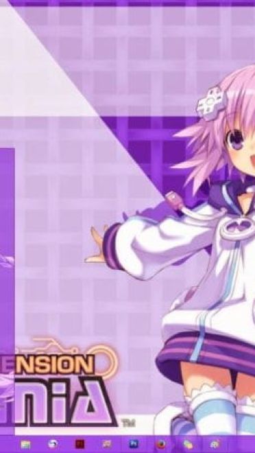 紫色之心 超次元海王星 win8主题