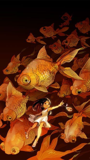 转发有好运哟~锦鲤动漫手机壁纸下载(1)