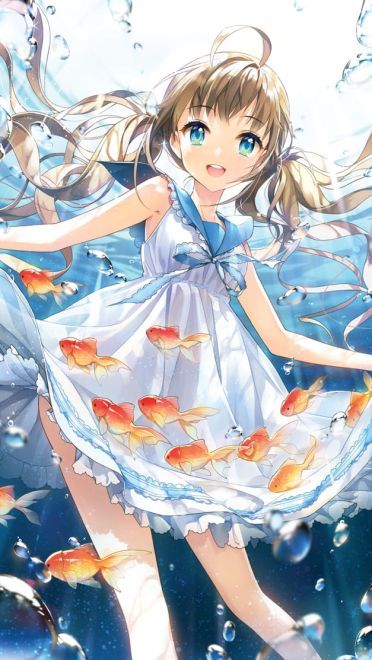 转发有好运哟~锦鲤动漫手机壁纸下载(1)