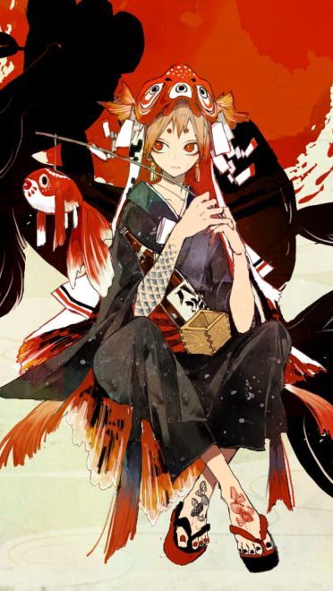 转发有好运哟~锦鲤动漫手机壁纸下载(1)