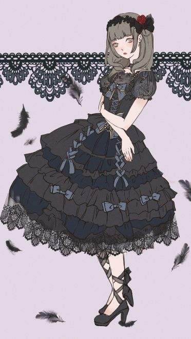 Lolita少女手机壁纸 P站lo娘美图(1)