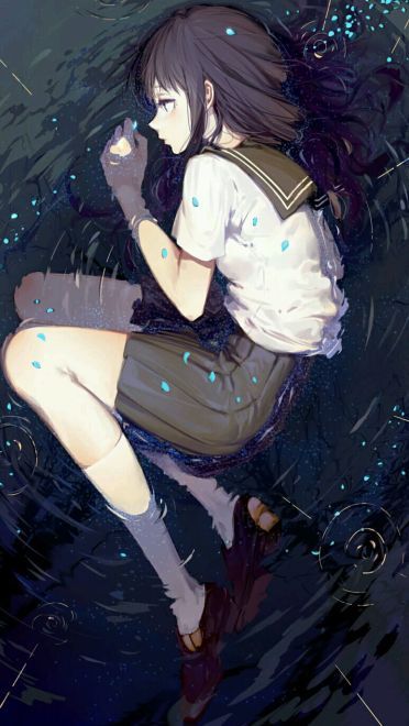 冰菓 折木奉太郎&千反田爱瑠 玫瑰色的动漫手机壁纸(1)