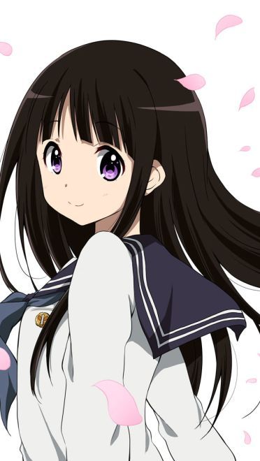 冰菓 折木奉太郎&千反田爱瑠 玫瑰色的动漫手机壁纸(1)