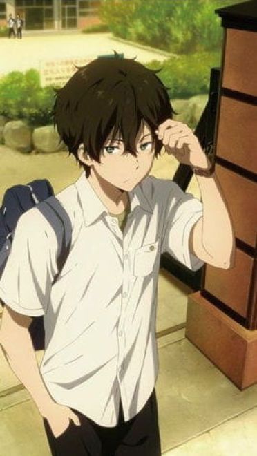 冰菓 折木奉太郎&千反田爱瑠 玫瑰色的动漫手机壁纸(1)