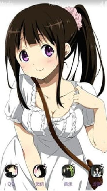 冰菓 千反田爱瑠 隐藏巨乳 安卓手机主题下载