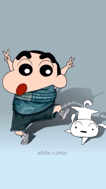 贱萌的小新变成土豪之后可爱壁纸