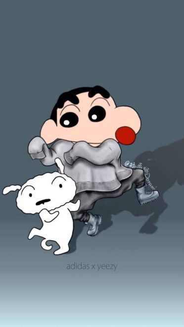 贱萌的小新变成土豪之后可爱壁纸