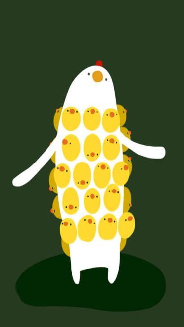 小黄鸡咯咯哒 萌系小黄鸡手机壁纸