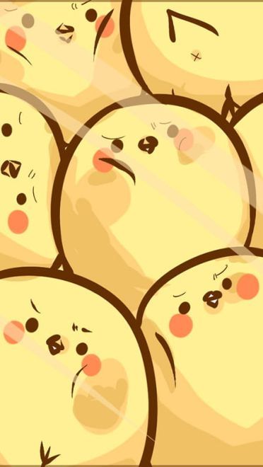 小黄鸡咯咯哒 萌系小黄鸡手机壁纸