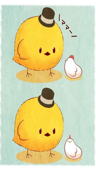 小黄鸡咯咯哒 萌系小黄鸡手机壁纸