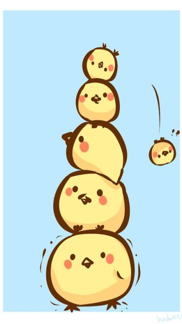 小黄鸡咯咯哒 萌系小黄鸡手机壁纸