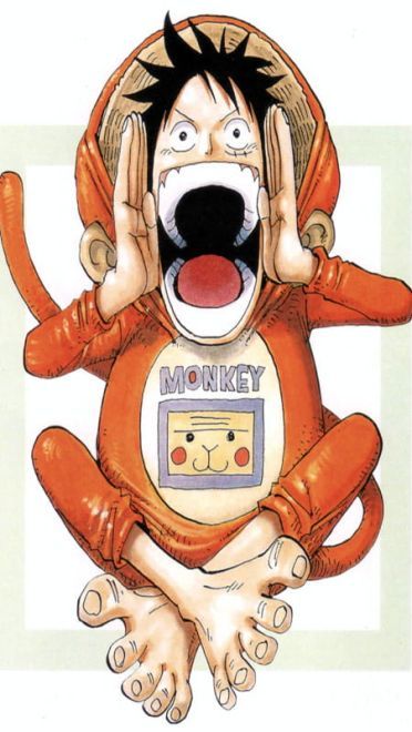 海贼王路飞卖萌系列手机壁纸