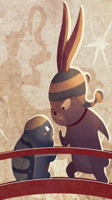 经典重现龟兔赛跑可爱壁纸