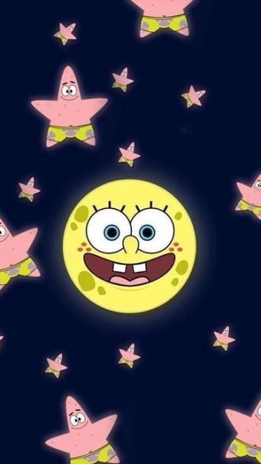 熟悉的黄色身影 海绵宝宝系列手机壁纸