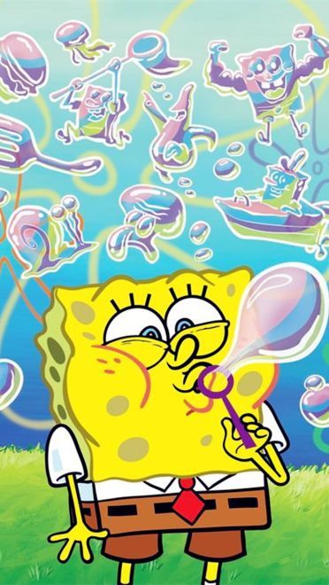 熟悉的黄色身影 海绵宝宝系列手机壁纸
