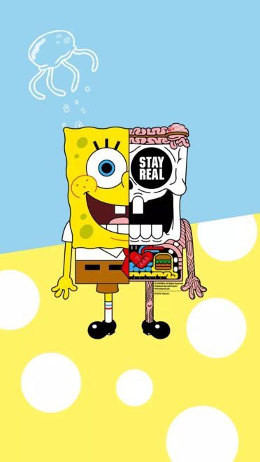 熟悉的黄色身影 海绵宝宝系列手机壁纸