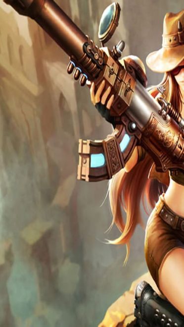 LOL皮城女警凯特琳美女壁