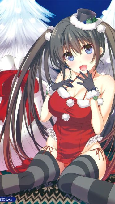 圣诞女孩！圣诞节手机壁纸下载(1)