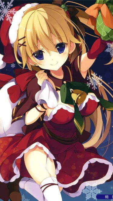 圣诞女孩！圣诞节手机壁纸下载(1)