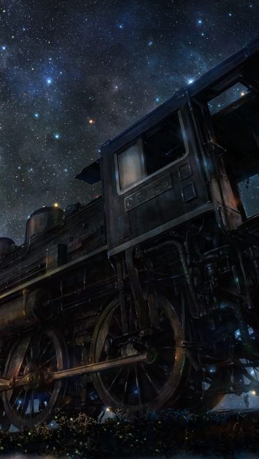 漫天繁星的天空 风景系列插画壁纸