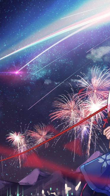 你的名字P站最新插画 电脑桌面壁纸