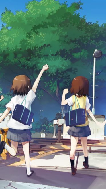 恬静的乡村与繁华的都市 街道场景插画壁纸