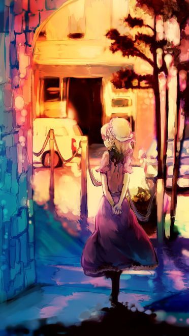 恬静的乡村与繁华的都市 街道场景插画壁纸