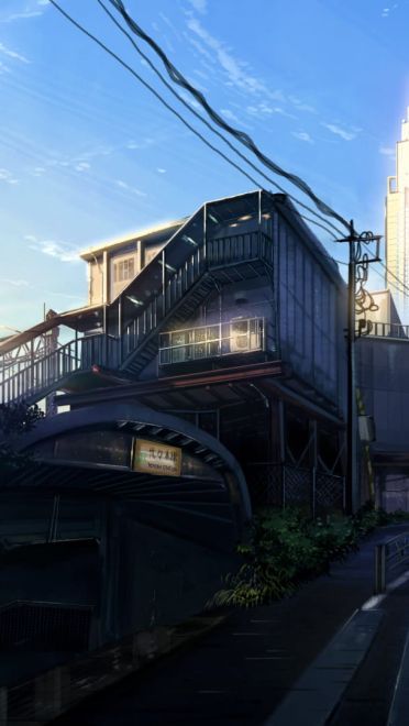 恬静的乡村与繁华的都市 街道场景插画壁纸