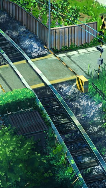 恬静的乡村与繁华的都市 街道场景插画壁纸