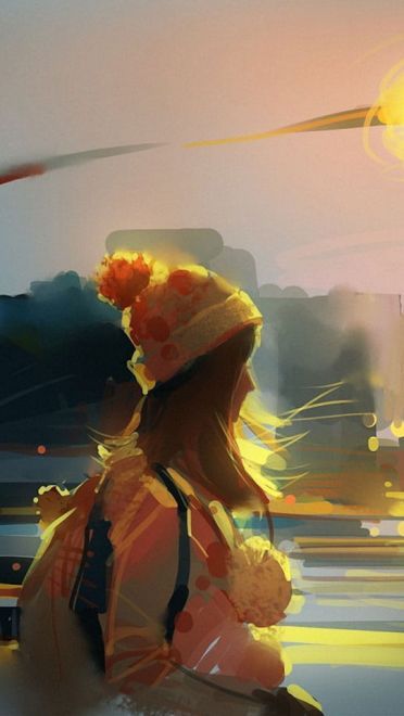 爱心是冬日里的一片阳光壁纸