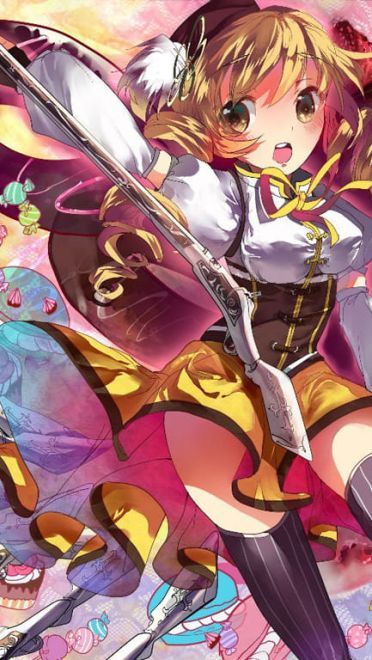 魔法少女小圆学姐巴麻美动漫桌面壁纸