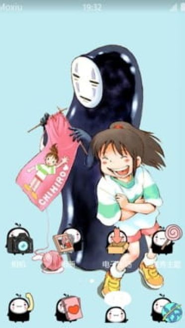 千与千寻 无脸男的日常生活 安卓手机主题下载