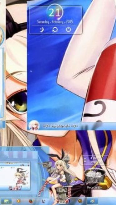 【win7】舰队Collection岛风电脑主题下载