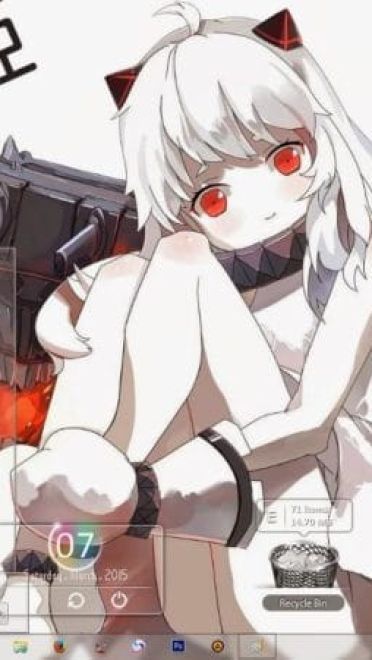 【win7主题】舰娘北方栖姬电脑主题下载