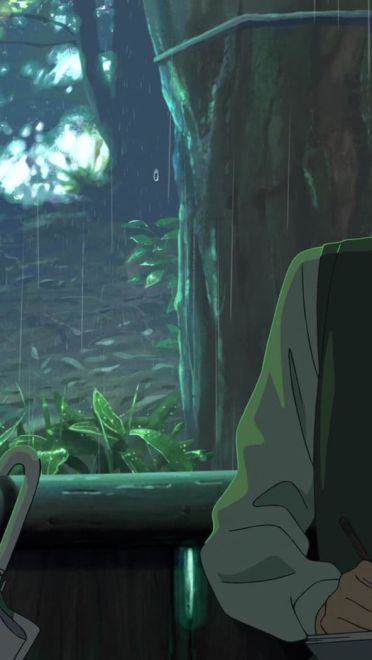 新海诚巨作《言叶之庭》绿色护眼电脑桌面壁纸第三辑