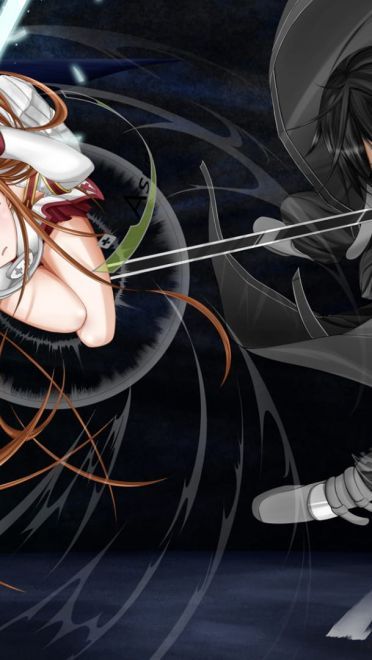 《刀剑神域》桐人亚丝娜CP电脑壁纸下载