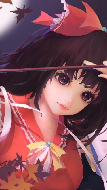 红白巫女《东方project》博丽灵梦桌面壁纸下载