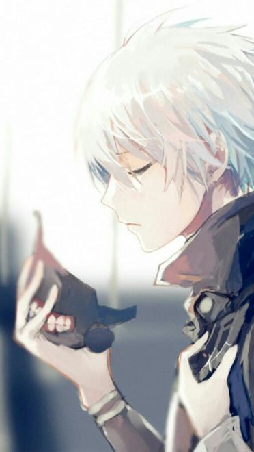 银白色男神 银发少年手机壁纸