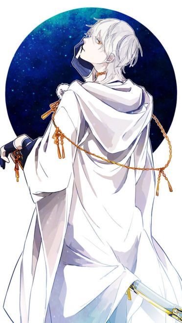 银白色男神 银发少年手机壁纸